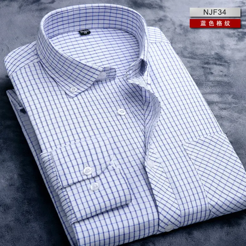 Men's Pink Oxford Slim Fit Long Sleeve Shirt - Image 9