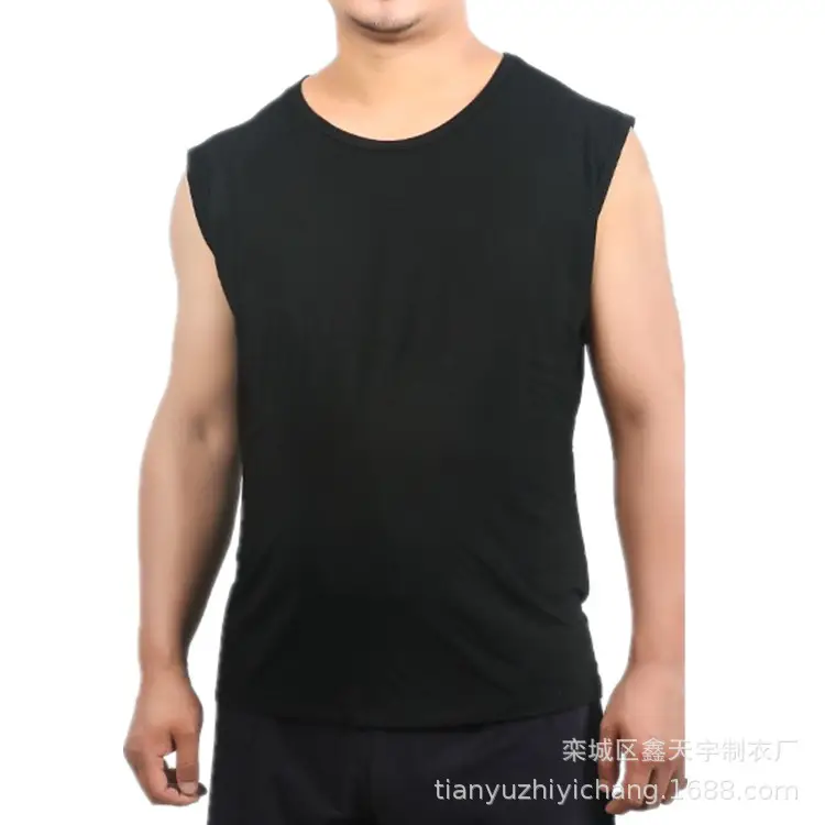 Men's White Sleeveless V-Neck Vest Summer - Image 8
