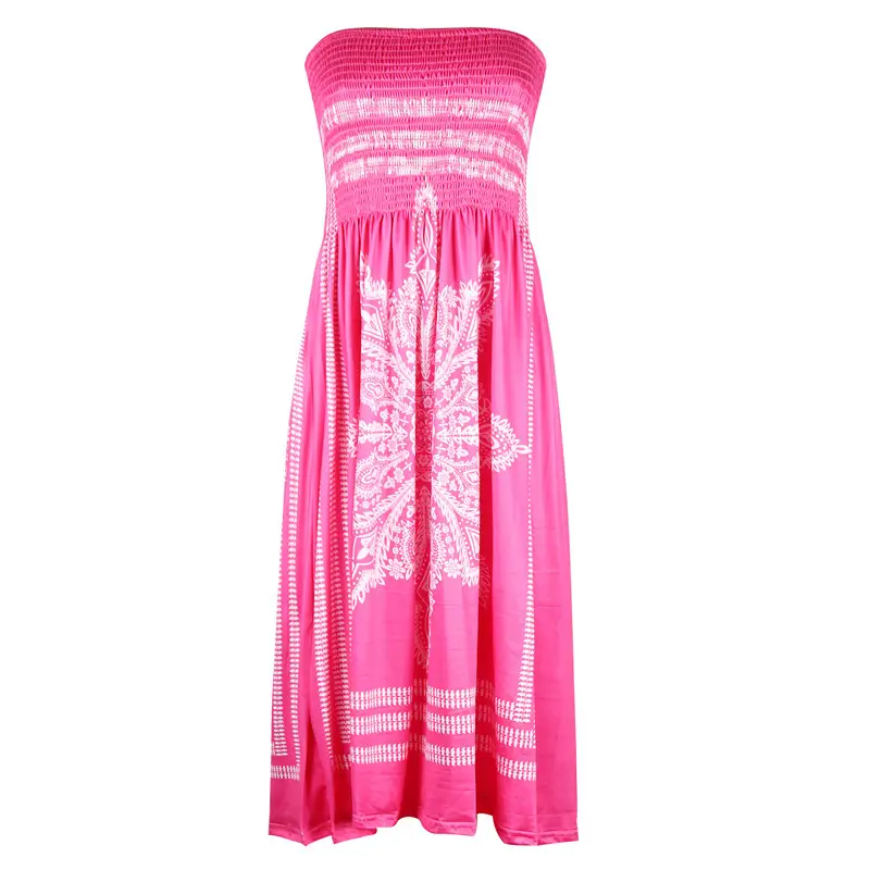 Candy Color Printed Chest Wrap Dress for Women - Image 15