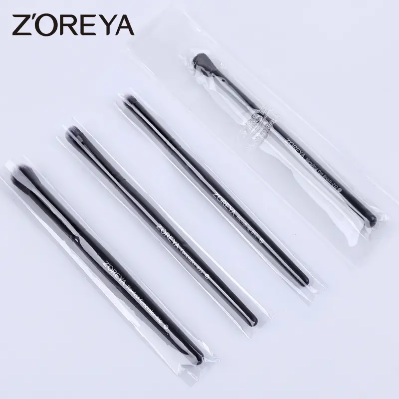 Black Wooden Handle Makeup Brush for Blending Eyeshadow - Image 9