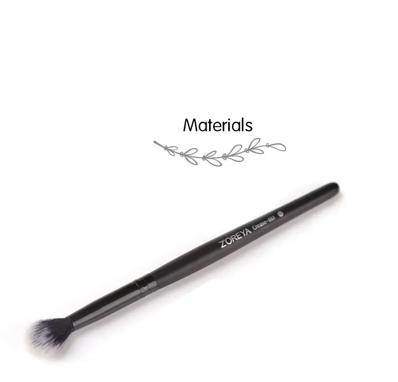 Black Wooden Handle Makeup Brush for Blending Eyeshadow — feature 5