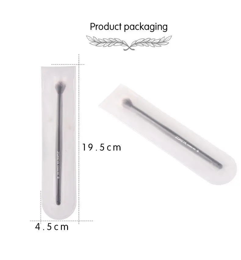 Black Wooden Handle Makeup Brush for Blending Eyeshadow — feature 6