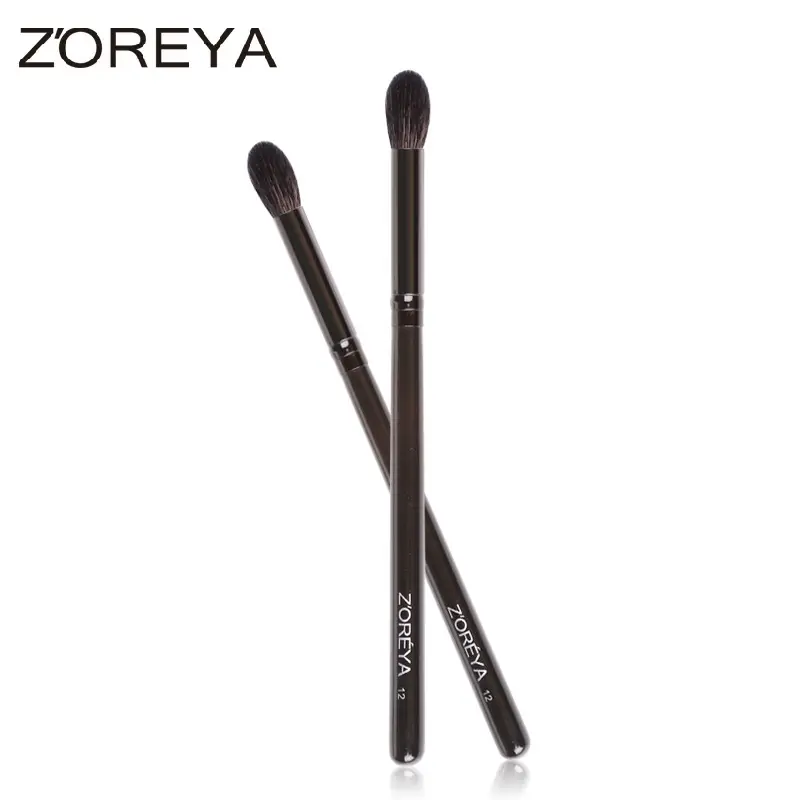 Black Wooden Handle Makeup Brush for Blending Eyeshadow - Image 5