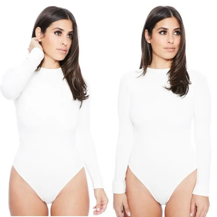 Green Long Sleeve Base Jumpsuit for Women - Image 13