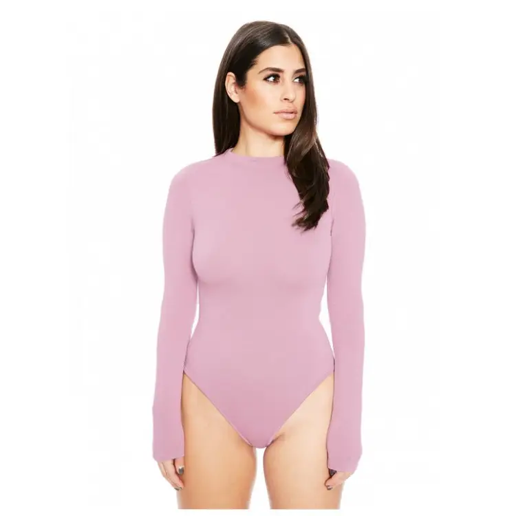 Green Long Sleeve Base Jumpsuit for Women - Image 2