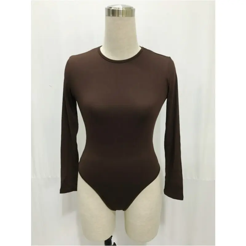 Green Long Sleeve Base Jumpsuit for Women - Image 9