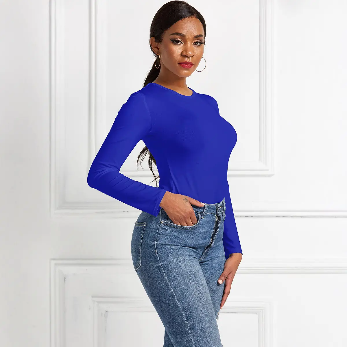 European Station 13-Color Long Sleeve Nightclub Jumpsuit Women - Image 14