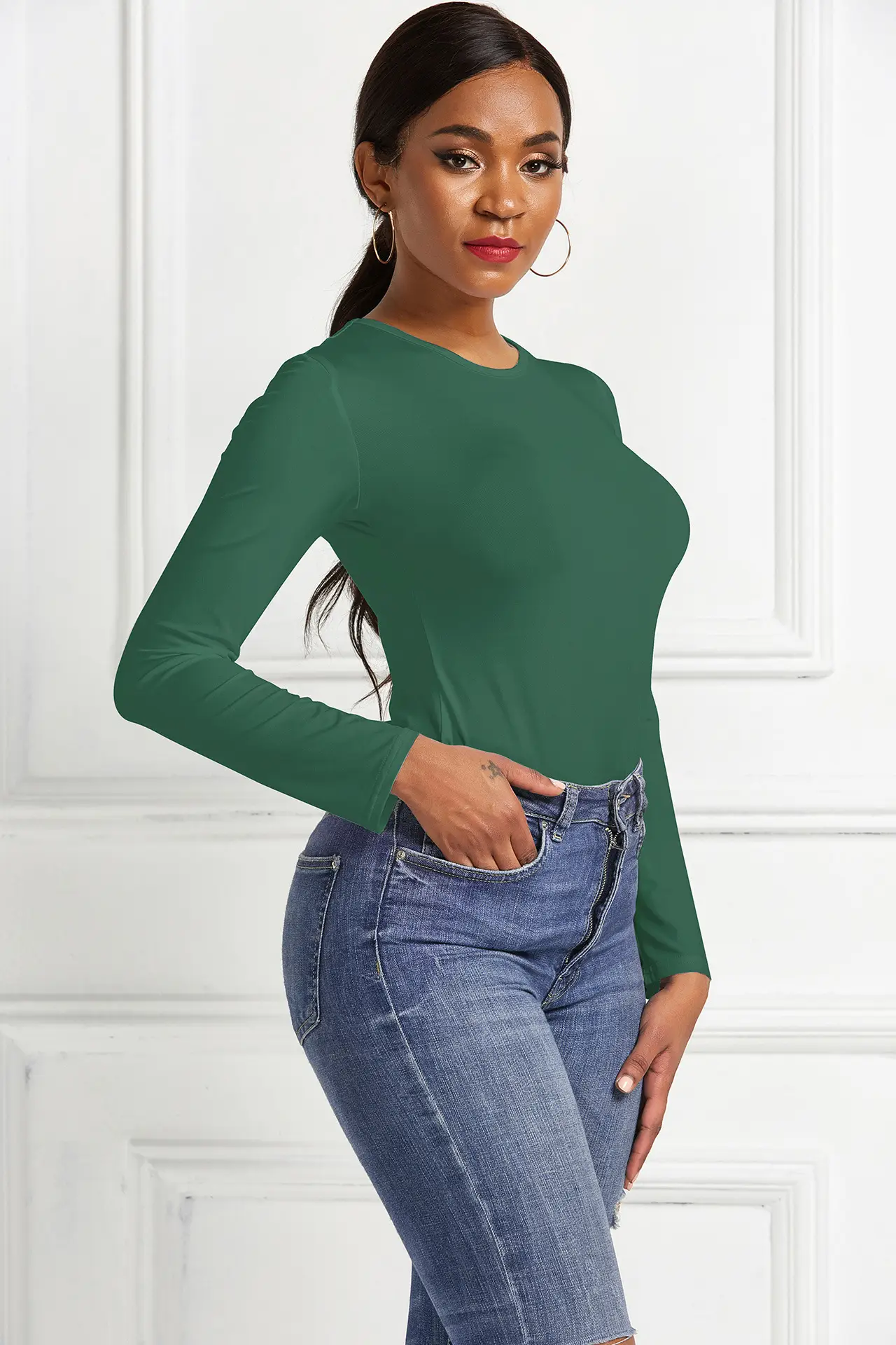 European Station 13-Color Long Sleeve Nightclub Jumpsuit Women - Image 5