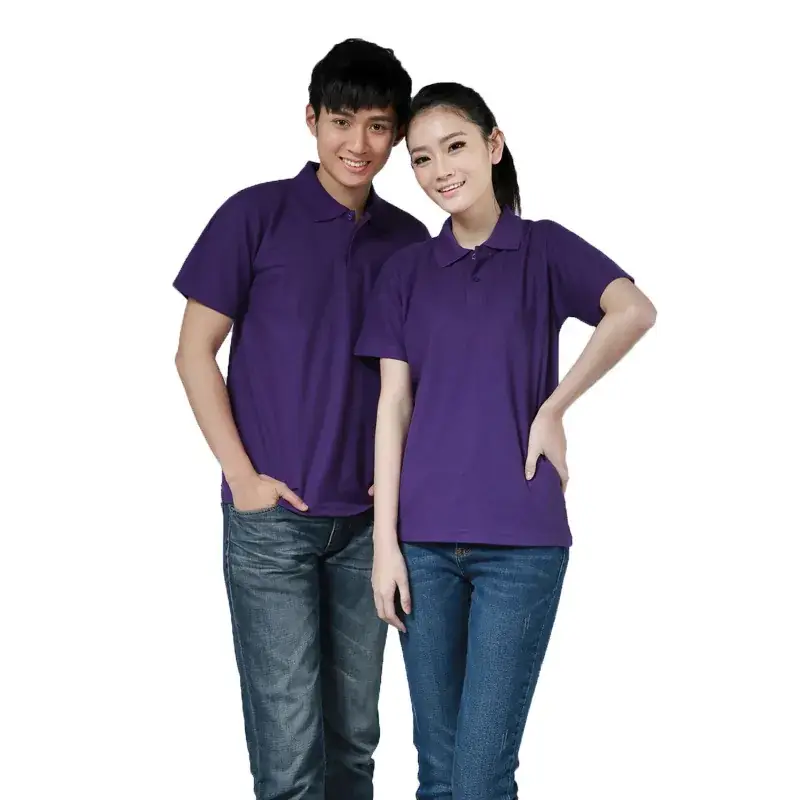 Men's White Polo T-Shirt Short Sleeve Mercerized Cotton
