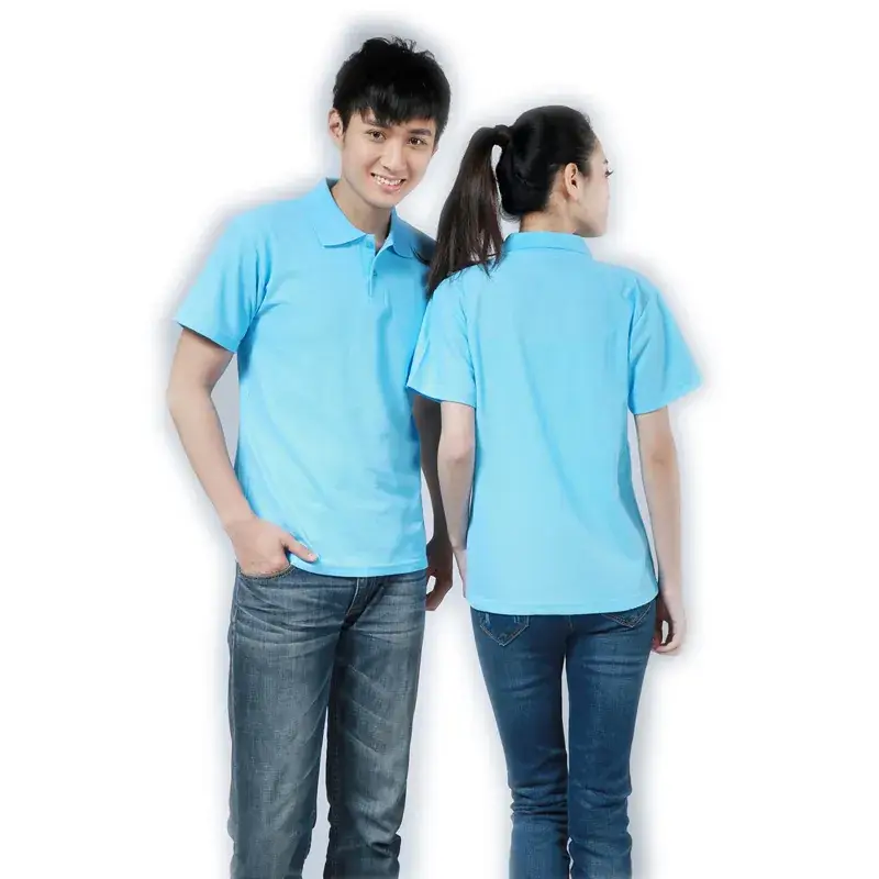 Men's White Polo T-Shirt Short Sleeve Mercerized Cotton