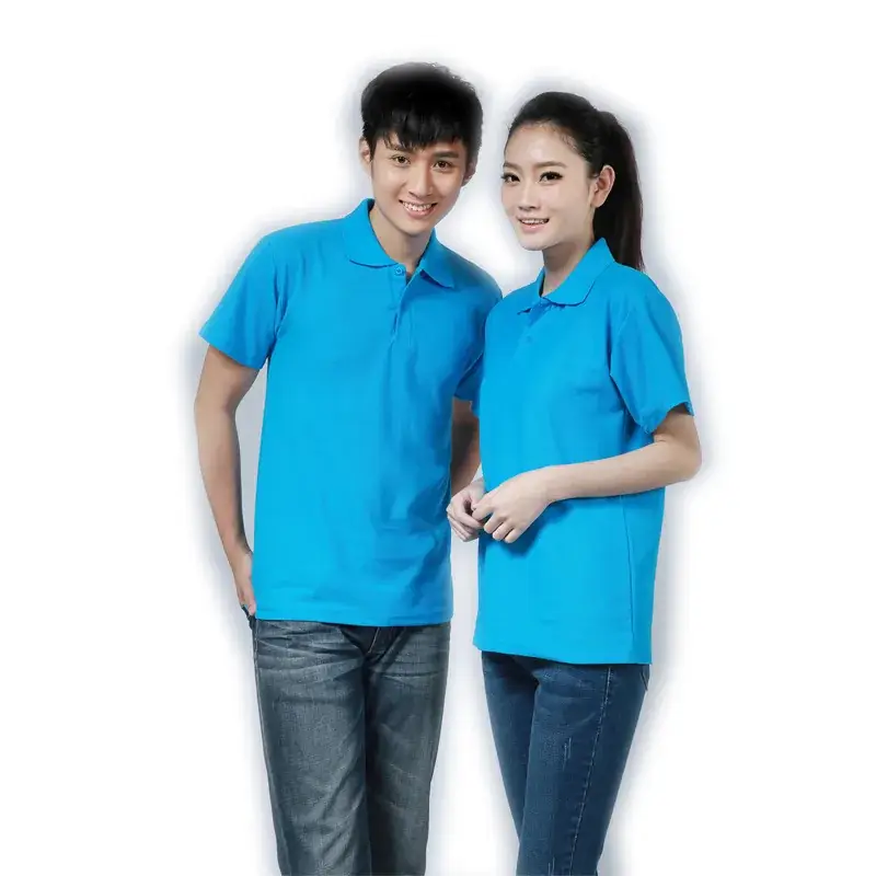 Men's White Polo T-Shirt Short Sleeve Mercerized Cotton