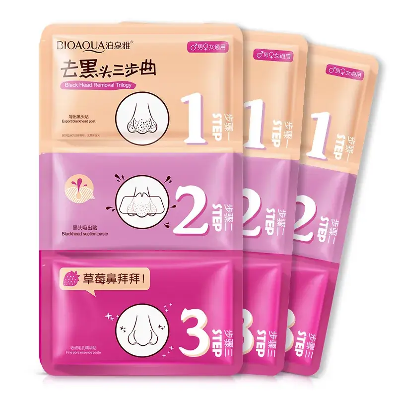 Blackhead Removal Nasal Sticker Mask 3 Steps