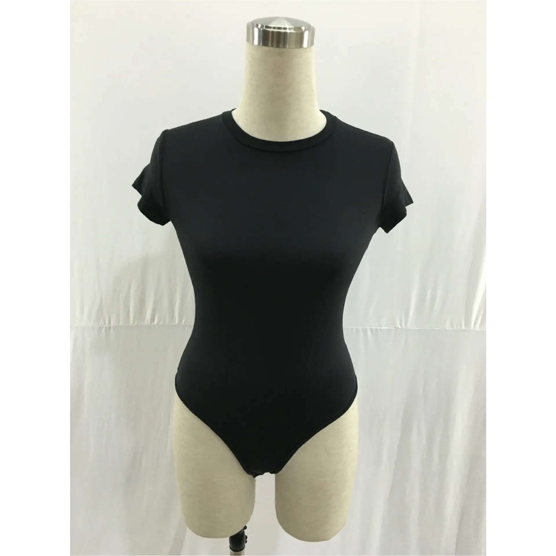 Red Short Sleeve One-Piece Body Suit for Women - Image 4