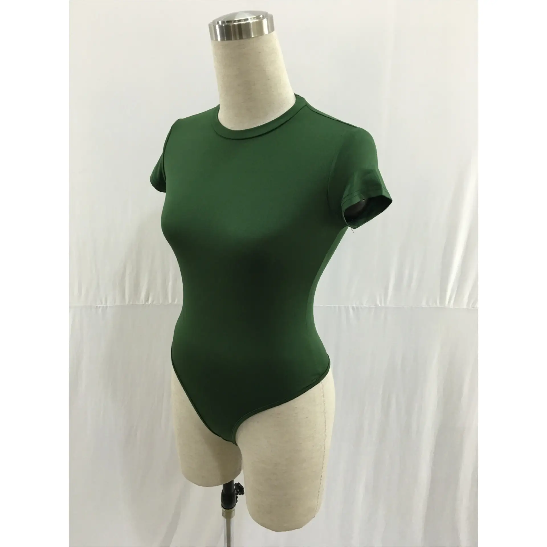 Red Short Sleeve One-Piece Body Suit for Women - Image 8