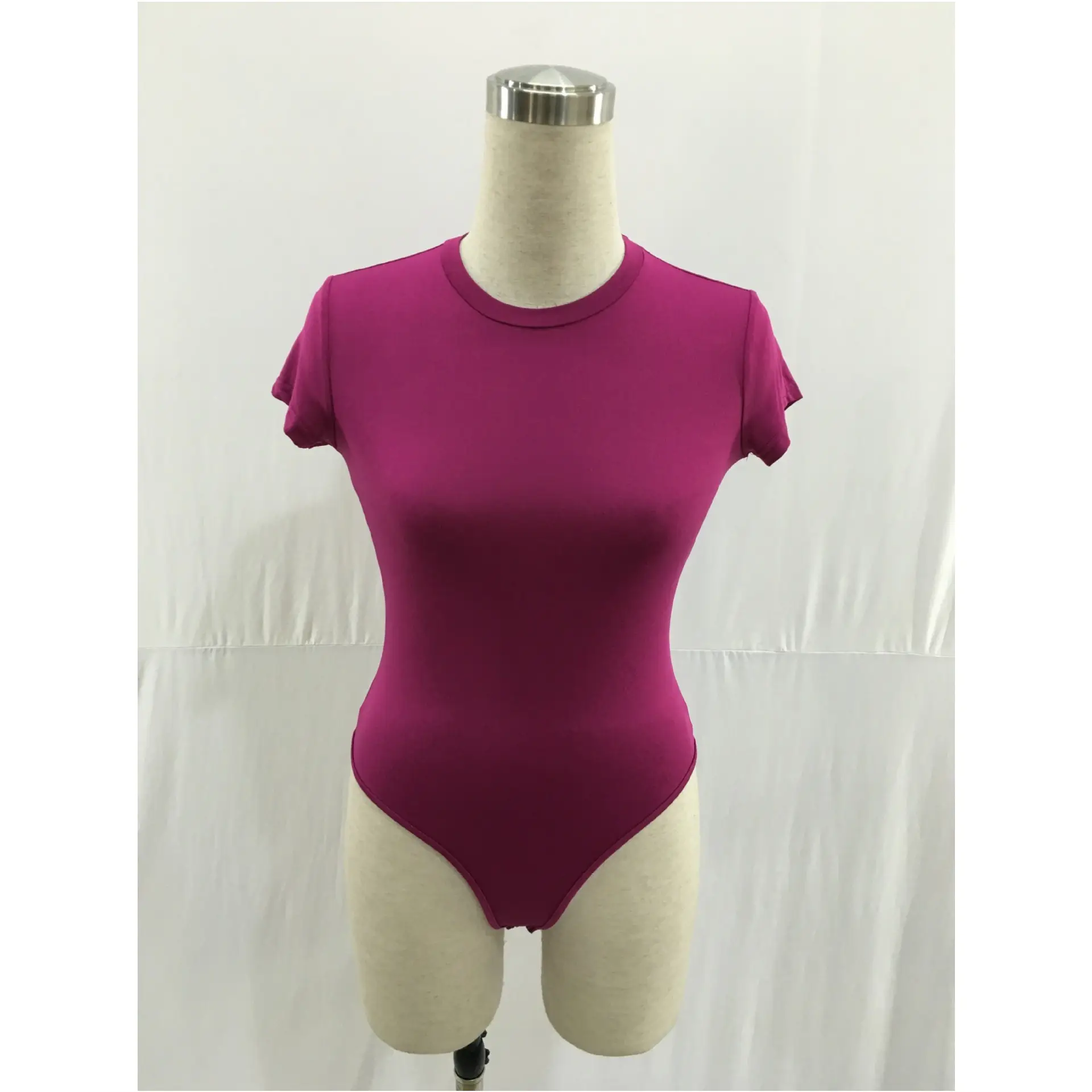 Red Short Sleeve One-Piece Body Suit for Women - Image 9