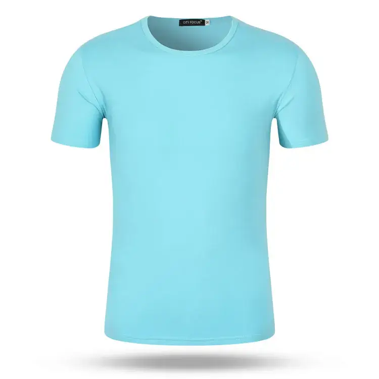 Red Round Neck Short Sleeve T-Shirt for Men Women