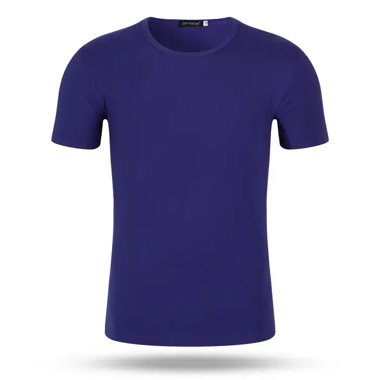 Red Round Neck Short Sleeve T-Shirt for Men Women - Image 11