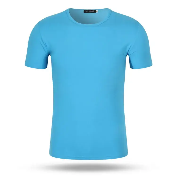 Red Round Neck Short Sleeve T-Shirt for Men Women - Image 8