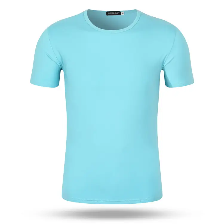 Red Round Neck Short Sleeve T-Shirt for Men Women — feature 7