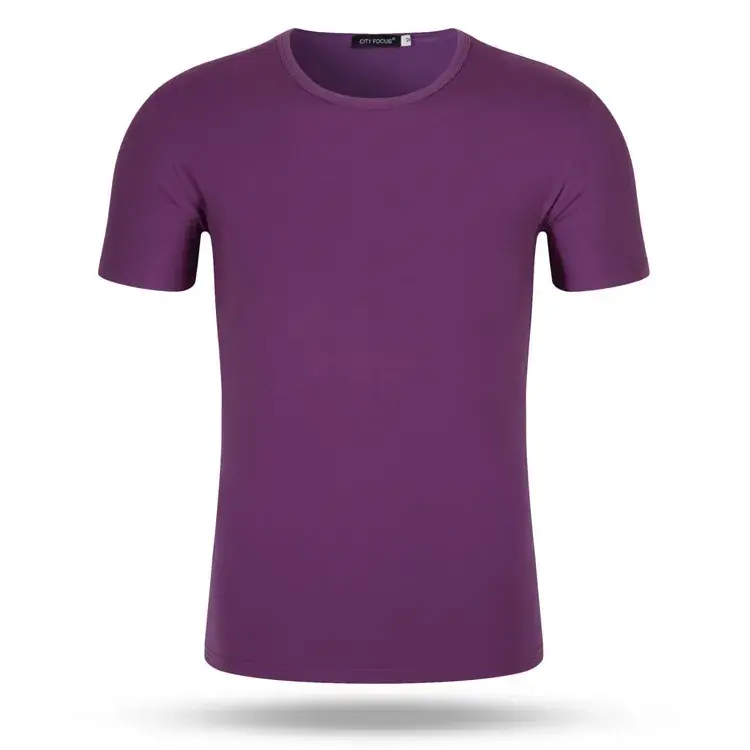 Red Round Neck Short Sleeve T-Shirt for Men Women - Image 3