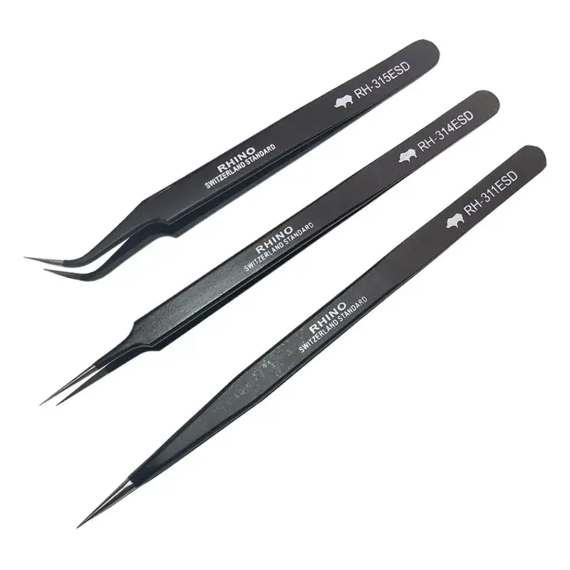 Stainless Steel Anti-Static Tweezers for Hair Removal