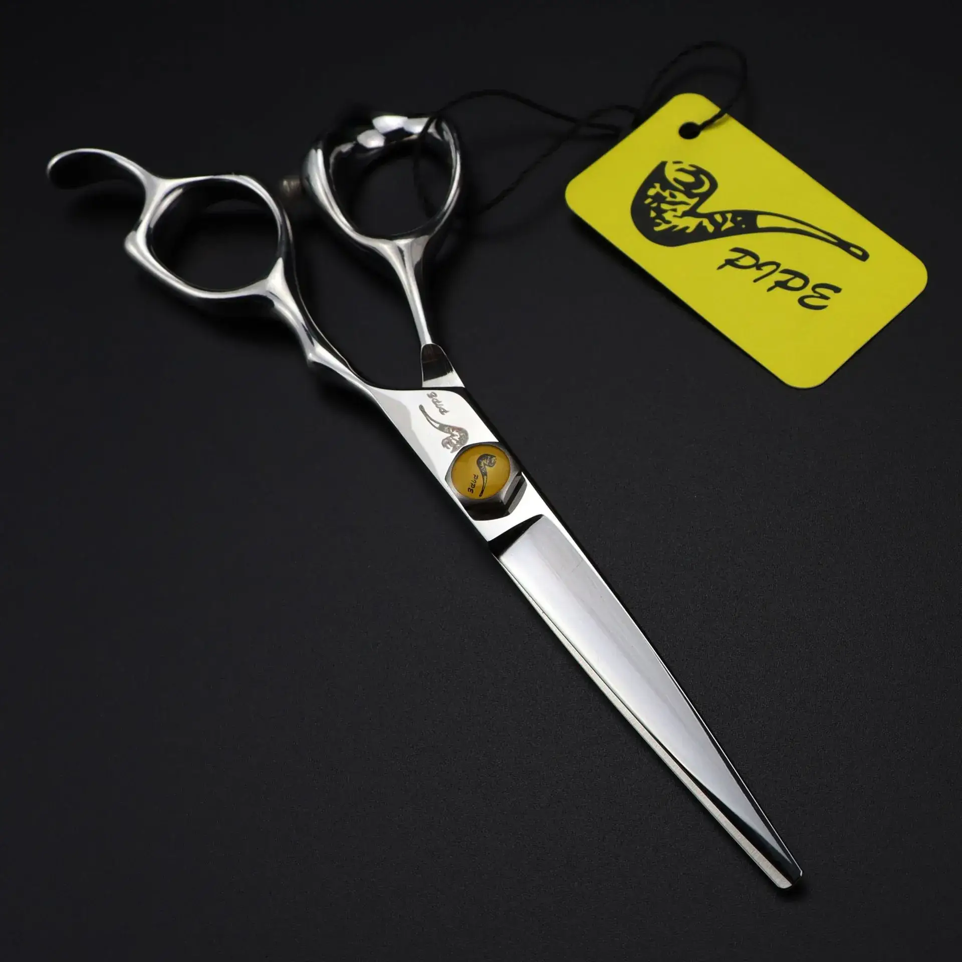 6.0 Inch Turtle Handle Barber Scissors Flat Teeth