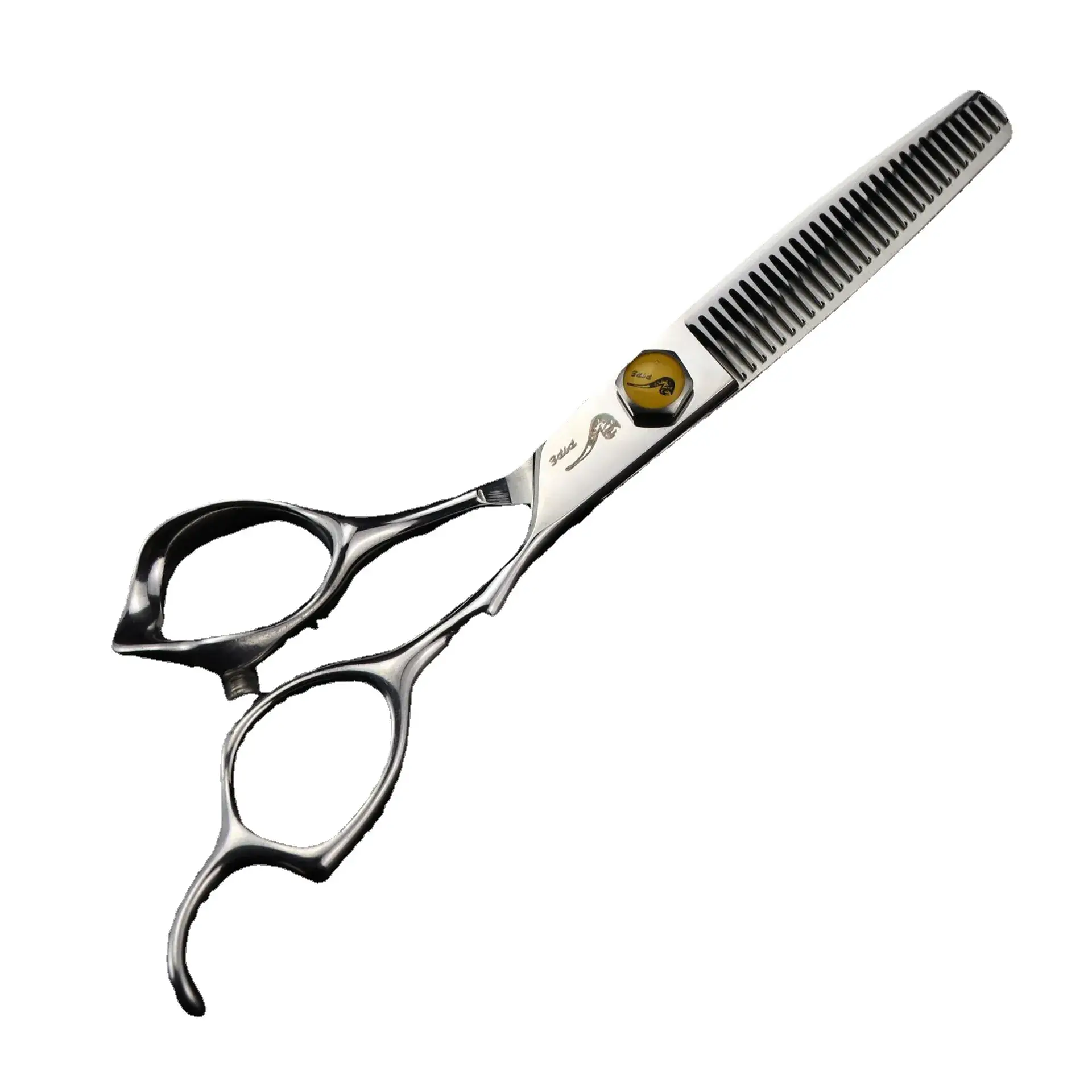 6.0 Inch Turtle Handle Barber Scissors Flat Teeth