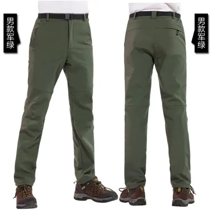 Women Black Fleece Slim Fit Ski Pants Large Winter Waterproof