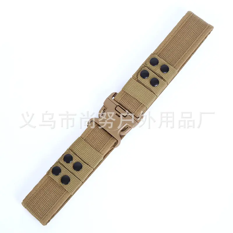 Green Tactical Velcro Belt with Plastic Buckle