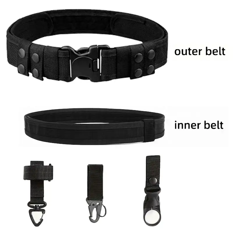 Green Tactical Velcro Belt with Plastic Buckle