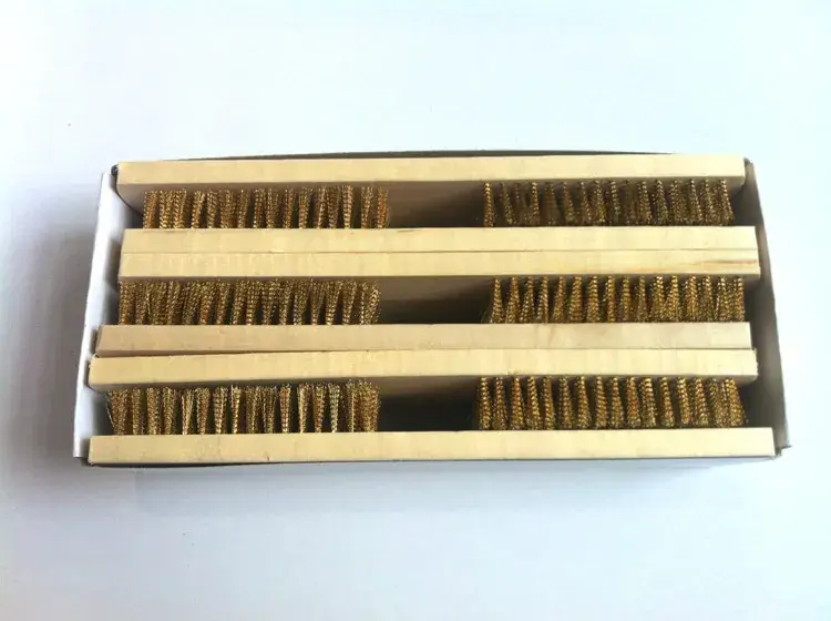 Wooden Copper Wire Brush Small Toy Tool - Image 3
