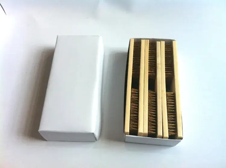 Wooden Copper Wire Brush Small Toy Tool - Image 5