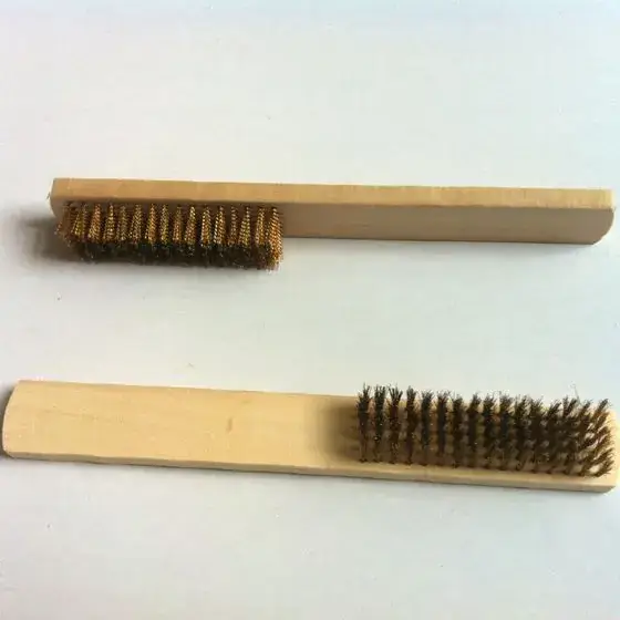 Wooden Copper Wire Brush Small Toy Tool