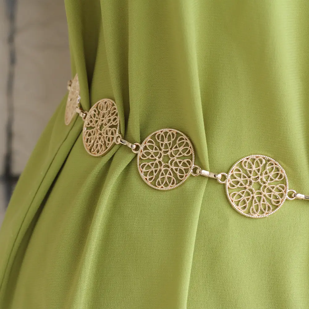 Hollow Circle Metal Waist Chain Belt for Women - Image 6
