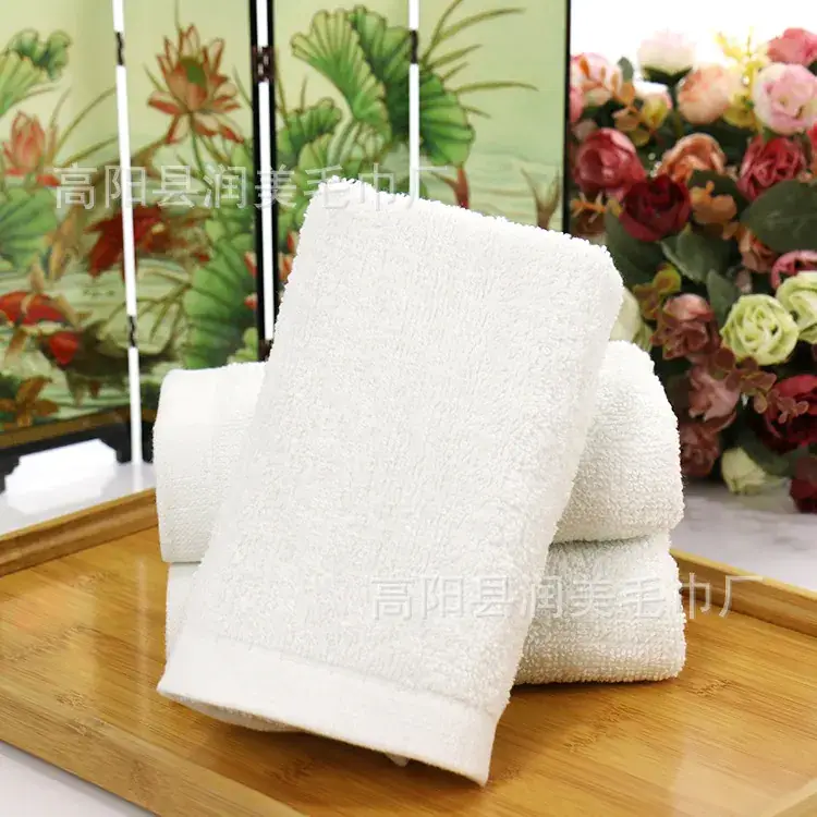 Pure Cotton White Face Towel for Hotels & Gifts - Image 6