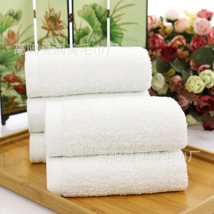 Pure Cotton White Face Towel for Hotels & Gifts