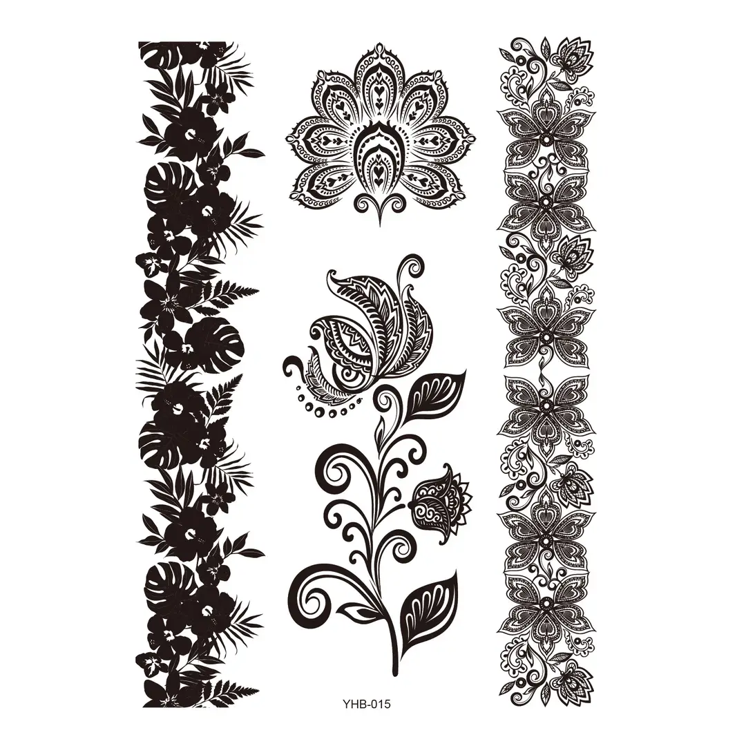Lace tattoo stickers factory spot wholesale tattoo stickers large favorably bride tattoo stickers