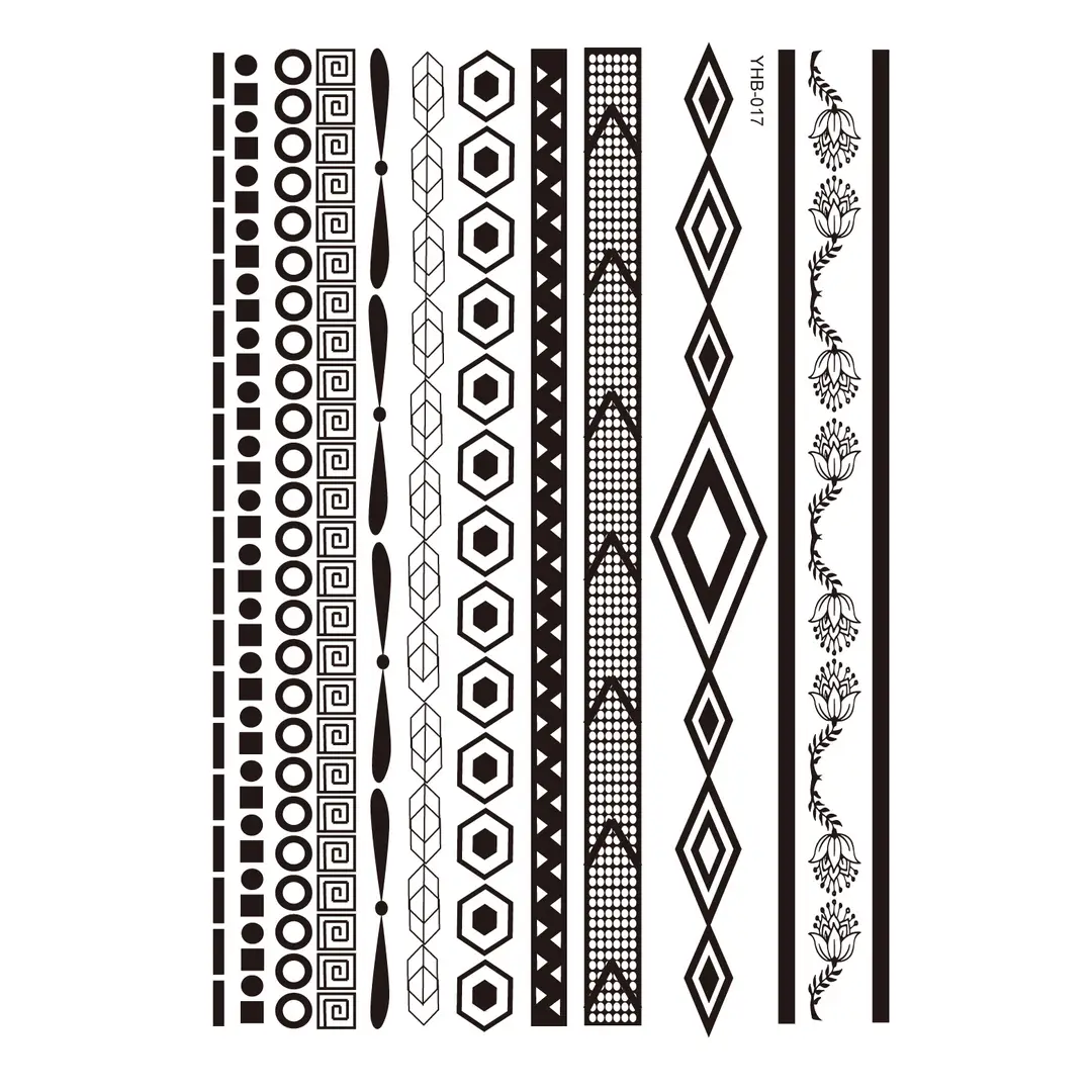 Lace tattoo stickers factory spot wholesale tattoo stickers large favorably bride tattoo stickers