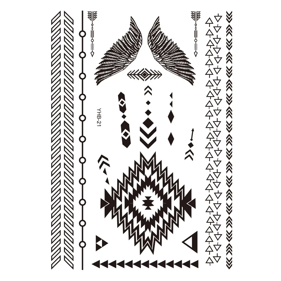 Lace tattoo stickers factory spot wholesale tattoo stickers large favorably bride tattoo stickers