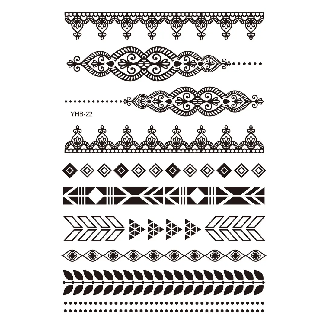 Lace tattoo stickers factory spot wholesale tattoo stickers large favorably bride tattoo stickers