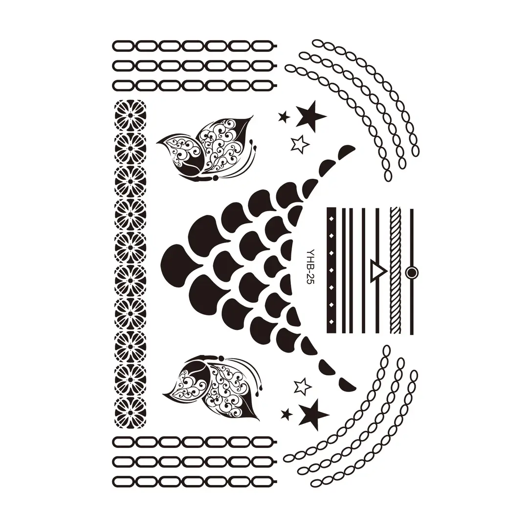 Lace tattoo stickers factory spot wholesale tattoo stickers large favorably bride tattoo stickers