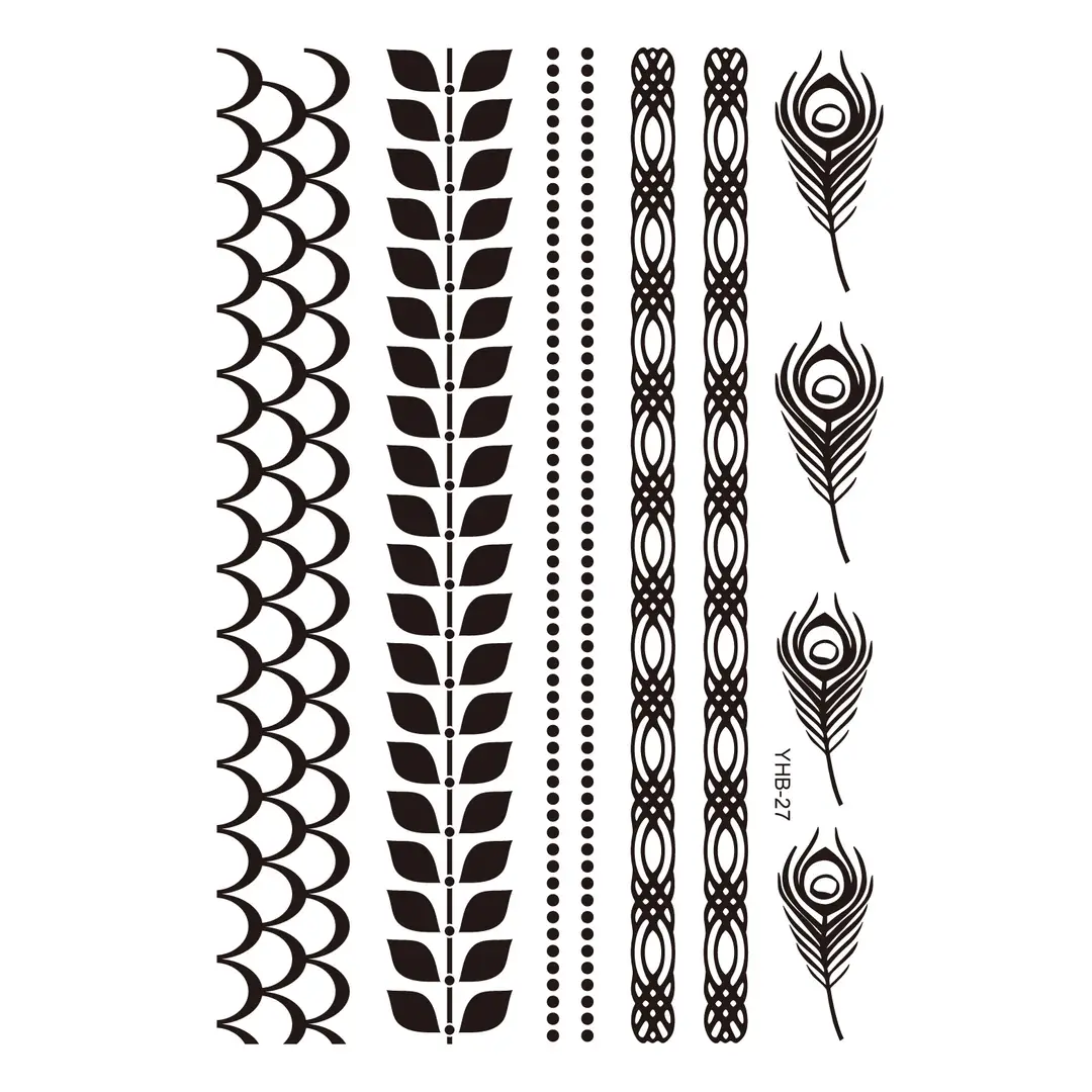 Lace tattoo stickers factory spot wholesale tattoo stickers large favorably bride tattoo stickers