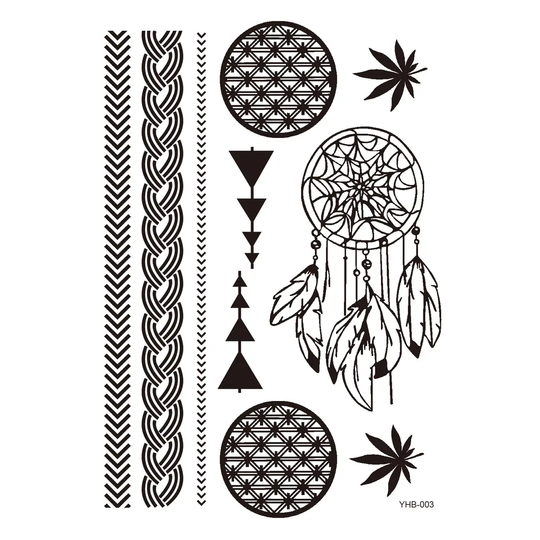 Lace tattoo stickers factory spot wholesale tattoo stickers large favorably bride tattoo stickers