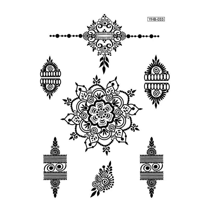 Lace tattoo stickers factory spot wholesale tattoo stickers large favorably bride tattoo stickers