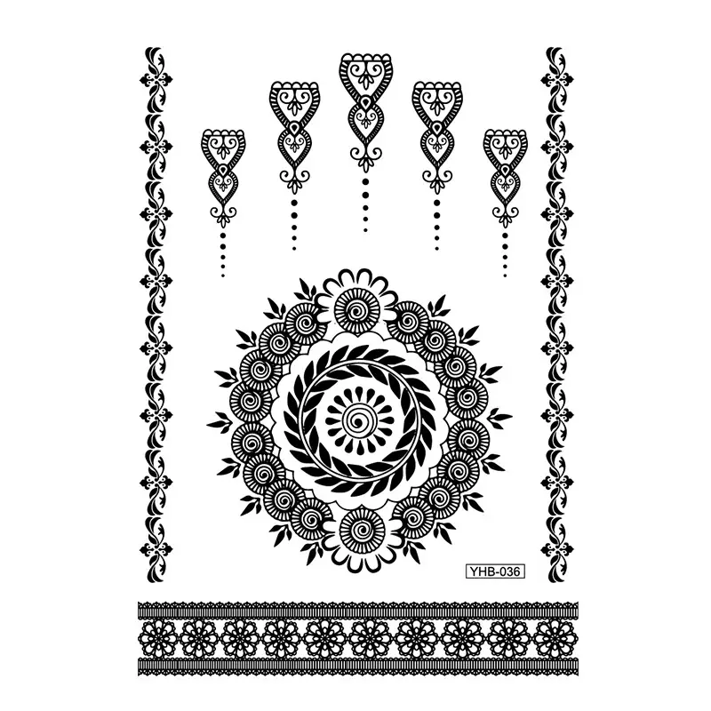 Lace tattoo stickers factory spot wholesale tattoo stickers large favorably bride tattoo stickers