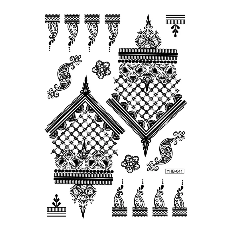 Lace tattoo stickers factory spot wholesale tattoo stickers large favorably bride tattoo stickers