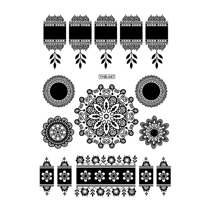 Lace tattoo stickers factory spot wholesale tattoo stickers large favorably bride tattoo stickers
