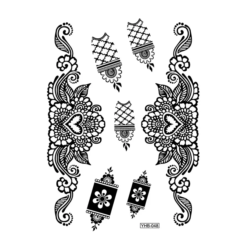Lace tattoo stickers factory spot wholesale tattoo stickers large favorably bride tattoo stickers