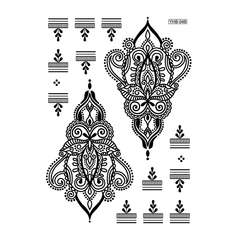 Lace tattoo stickers factory spot wholesale tattoo stickers large favorably bride tattoo stickers