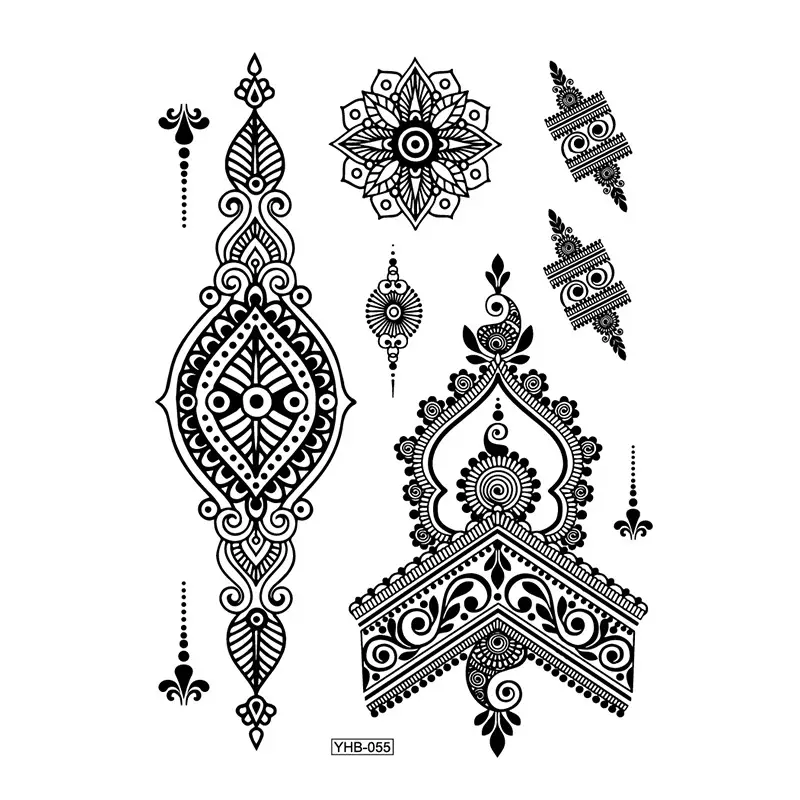 Lace tattoo stickers factory spot wholesale tattoo stickers large favorably bride tattoo stickers